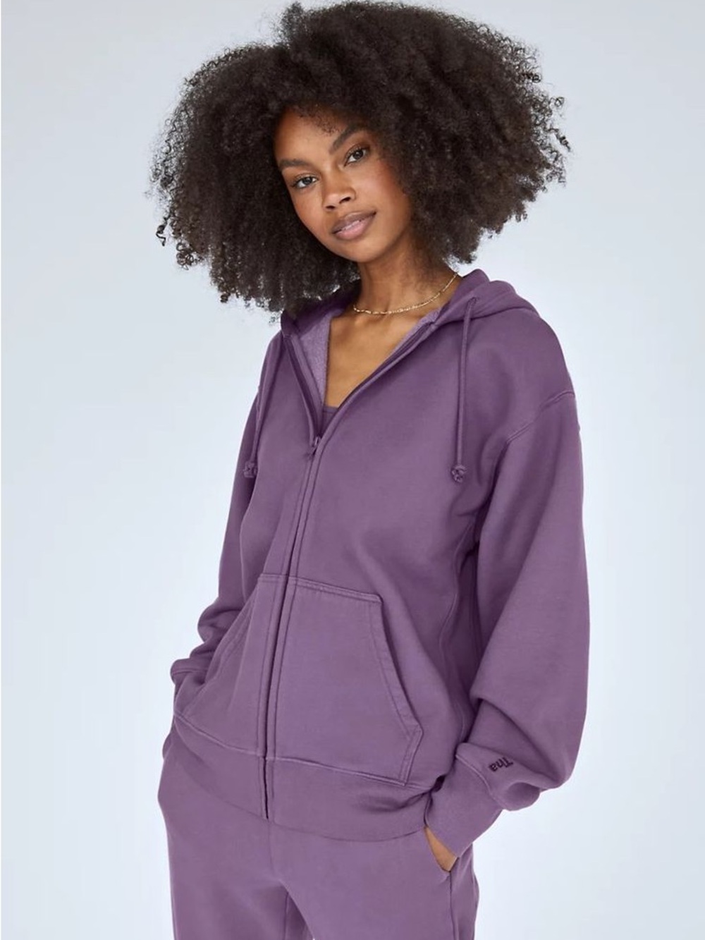 TNA Lavender Purple Full-Zip Hoodie